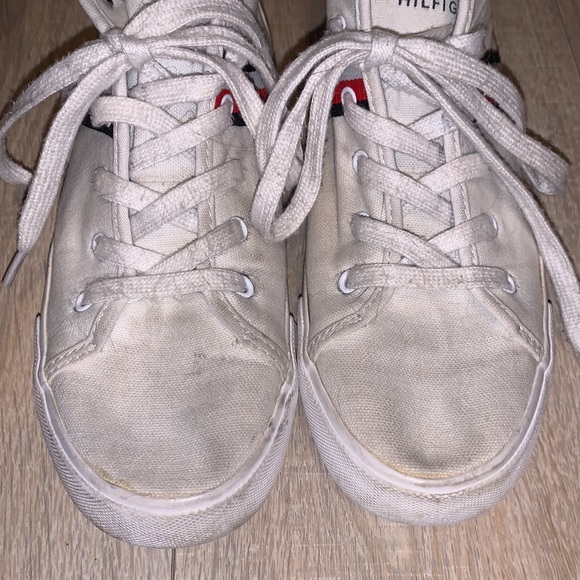 Tommy Hilfiger Twlisett white high top sneakers - Picture 3 of 9